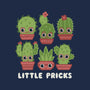 Little Pricks-none polyester shower curtain-Weird & Punderful