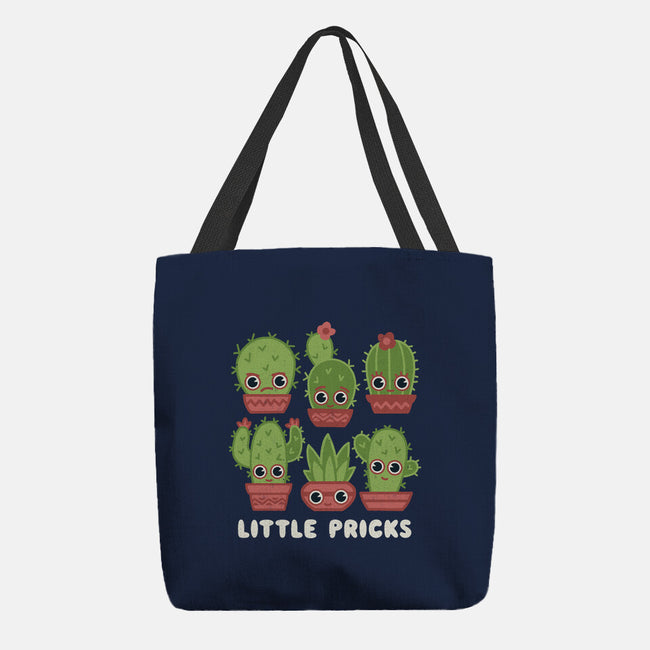 Little Pricks-none basic tote bag-Weird & Punderful