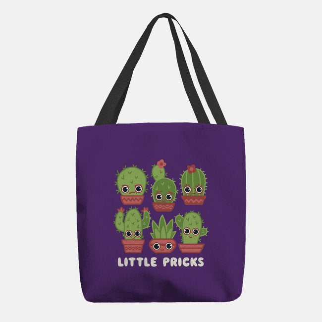 Little Pricks-none basic tote bag-Weird & Punderful