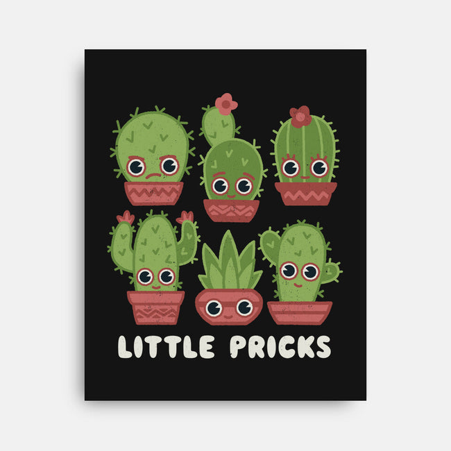 Little Pricks-none stretched canvas-Weird & Punderful