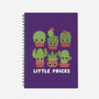 Little Pricks-none dot grid notebook-Weird & Punderful