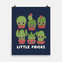 Little Pricks-none matte poster-Weird & Punderful