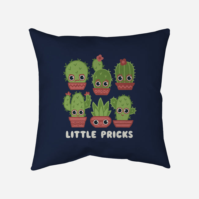 Little Pricks-none removable cover throw pillow-Weird & Punderful