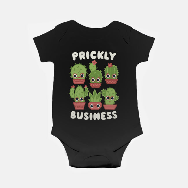 It's Prickly Business-baby basic onesie-Weird & Punderful