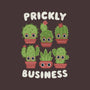 It's Prickly Business-none removable cover throw pillow-Weird & Punderful