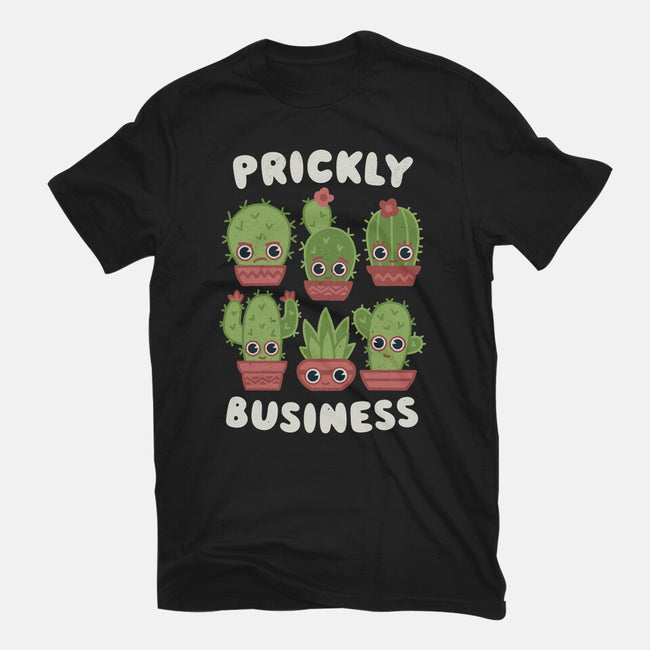 It's Prickly Business-womens fitted tee-Weird & Punderful