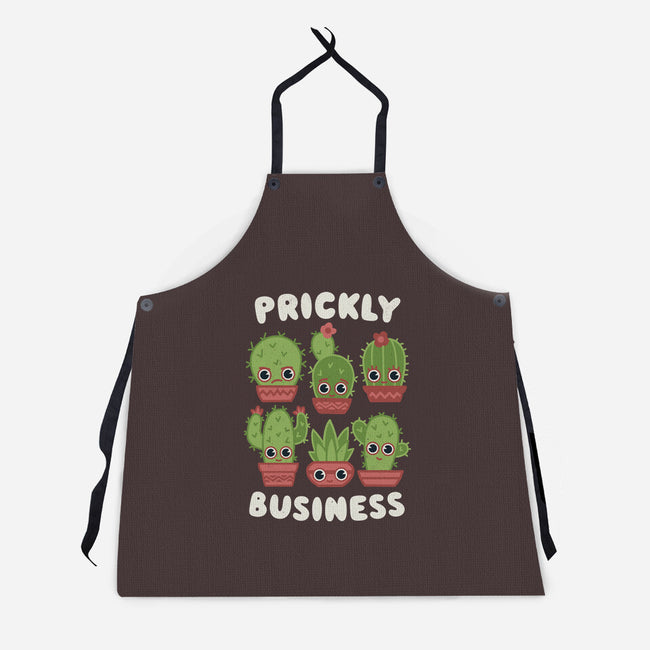 It's Prickly Business-unisex kitchen apron-Weird & Punderful