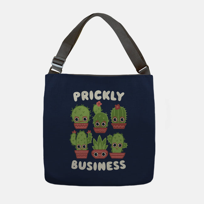 It's Prickly Business-none adjustable tote bag-Weird & Punderful