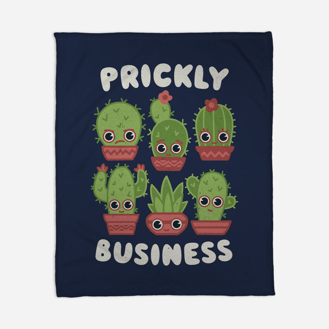 It's Prickly Business-none fleece blanket-Weird & Punderful