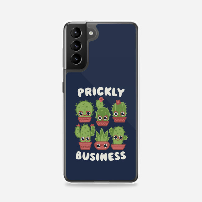 It's Prickly Business-samsung snap phone case-Weird & Punderful