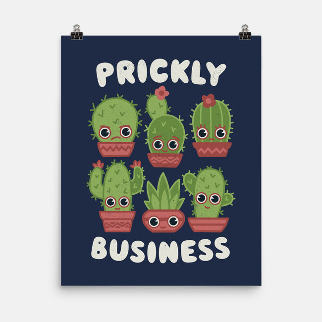 It's Prickly Business-none matte poster-Weird & Punderful