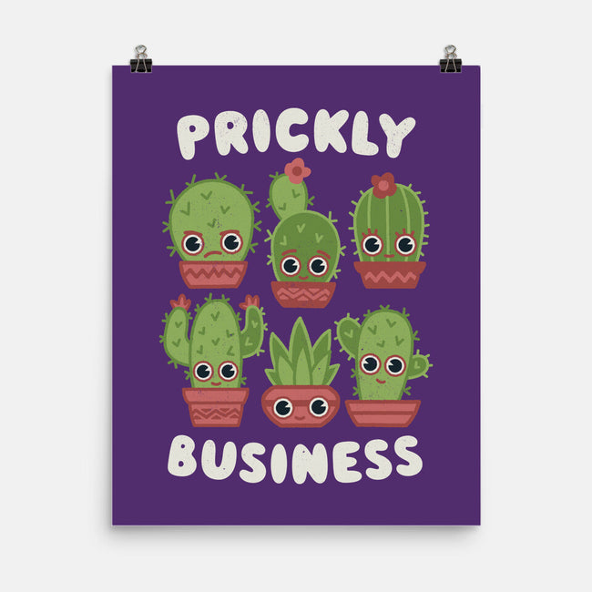 It's Prickly Business-none matte poster-Weird & Punderful