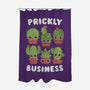 It's Prickly Business-none polyester shower curtain-Weird & Punderful