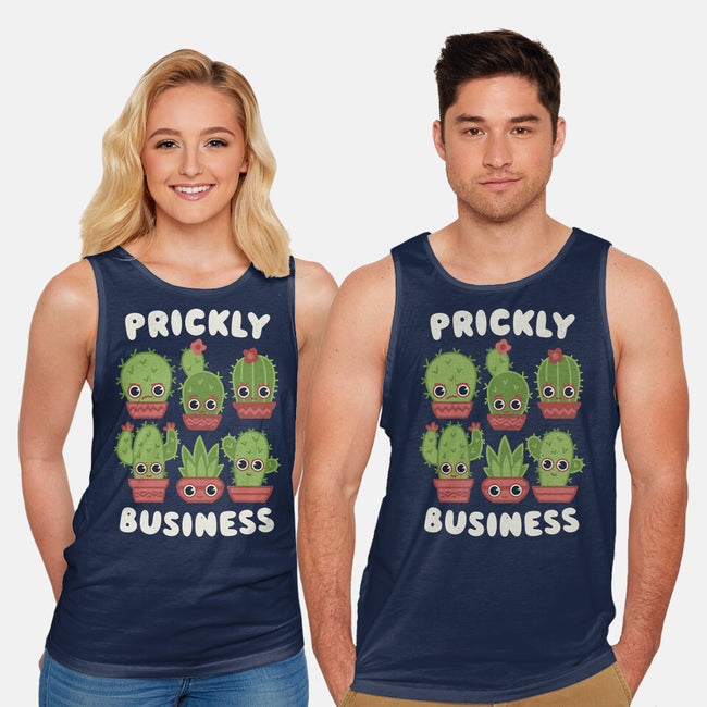 It's Prickly Business-unisex basic tank-Weird & Punderful