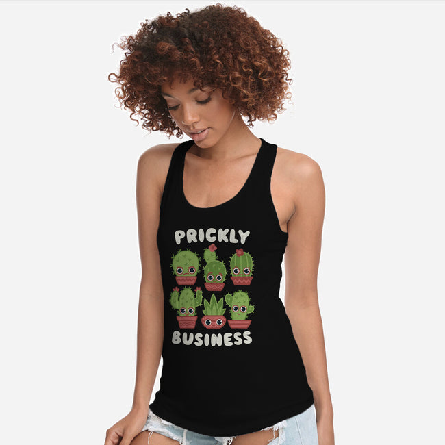 It's Prickly Business-womens racerback tank-Weird & Punderful