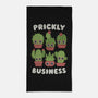 It's Prickly Business-none beach towel-Weird & Punderful