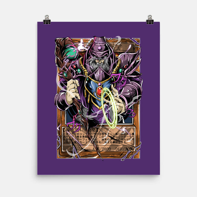 The Dark Magician-none matte poster-Guilherme magno de oliveira