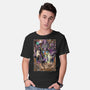 The Dark Magician-mens basic tee-Guilherme magno de oliveira