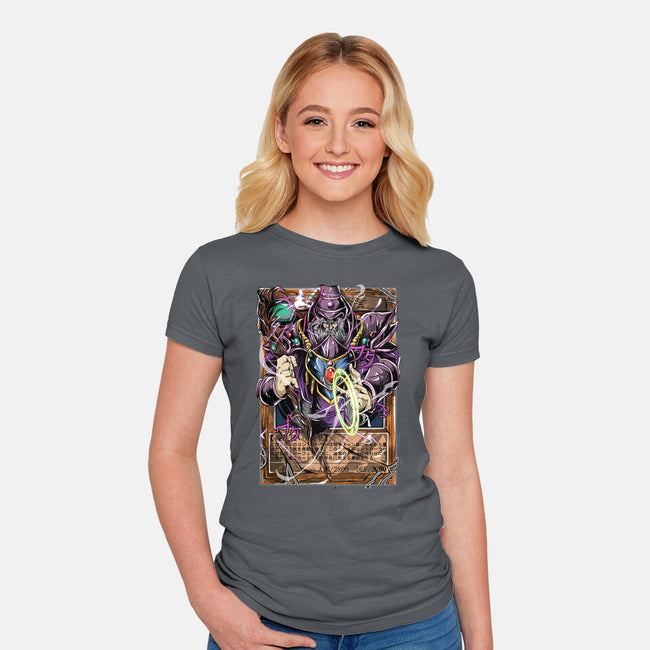The Dark Magician-womens fitted tee-Guilherme magno de oliveira