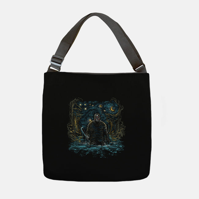 Starry Camp-none adjustable tote bag-zascanauta