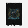 Starry Camp-none polyester shower curtain-zascanauta