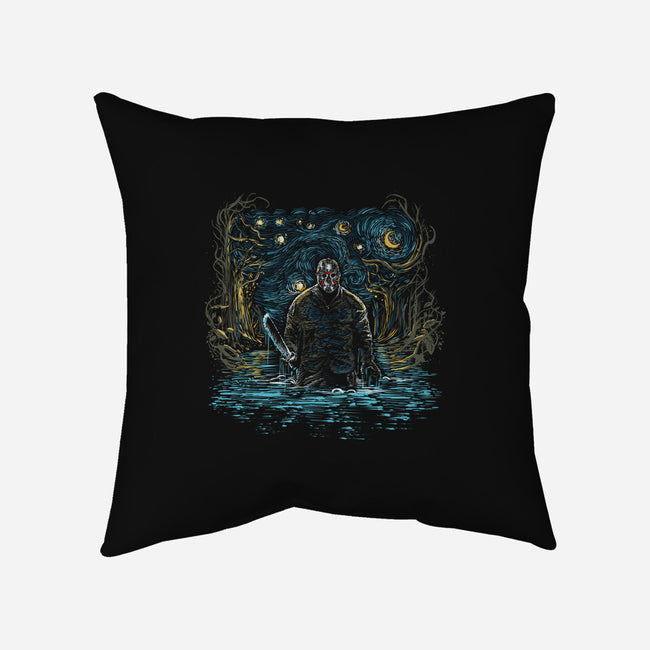 Starry Camp-none removable cover throw pillow-zascanauta