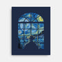 Window In The Starry Night-none stretched canvas-fanfabio