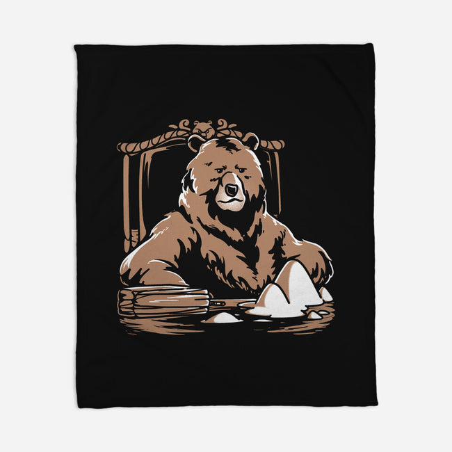 Bearface-none fleece blanket-estudiofitas