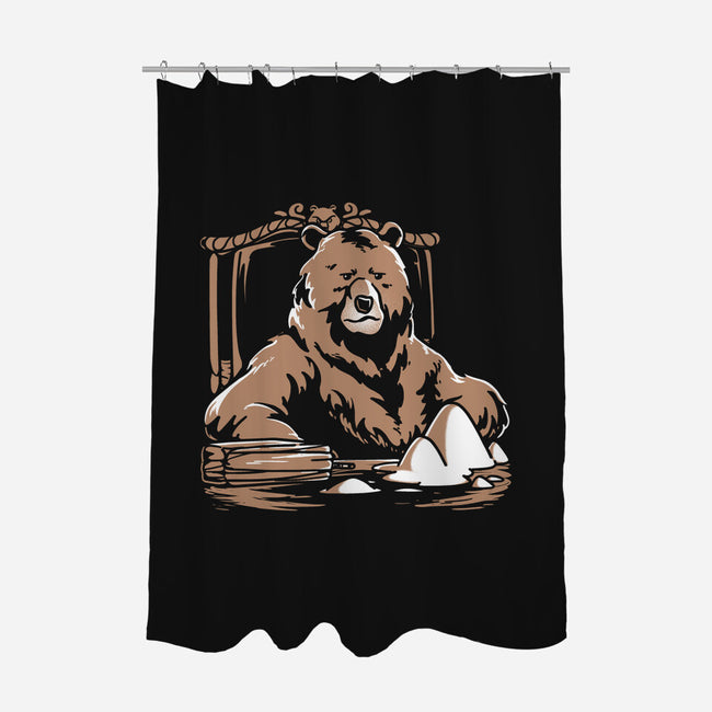 Bearface-none polyester shower curtain-estudiofitas