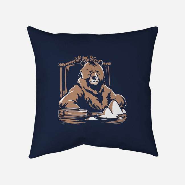 Bearface-none removable cover throw pillow-estudiofitas