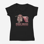 Pink Droid-womens v-neck tee-kg07