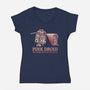 Pink Droid-womens v-neck tee-kg07