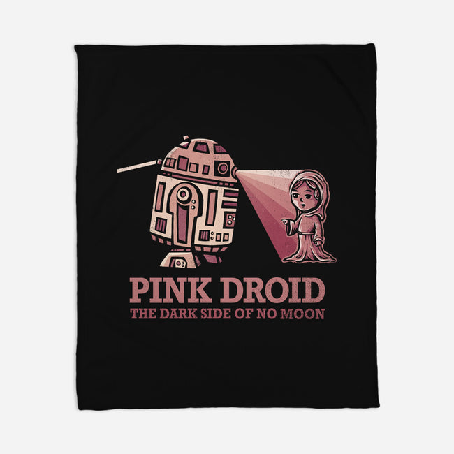 Pink Droid-none fleece blanket-kg07
