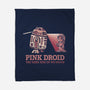 Pink Droid-none fleece blanket-kg07