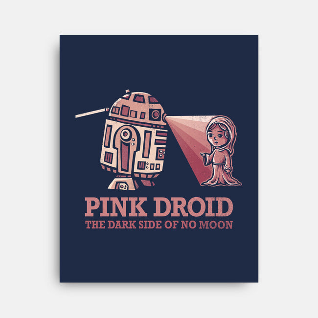Pink Droid-none stretched canvas-kg07