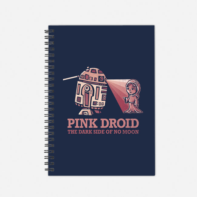 Pink Droid-none dot grid notebook-kg07