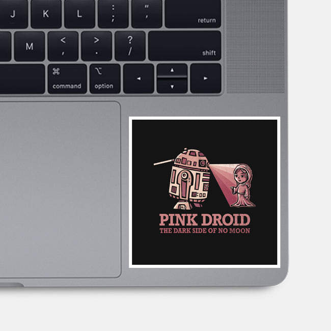 Pink Droid-none glossy sticker-kg07