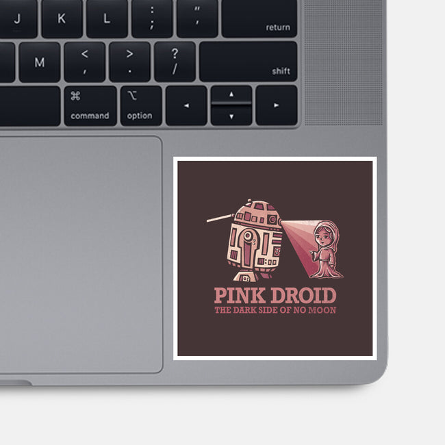 Pink Droid-none glossy sticker-kg07