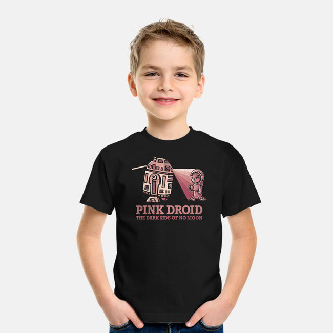 Pink Droid-youth basic tee-kg07