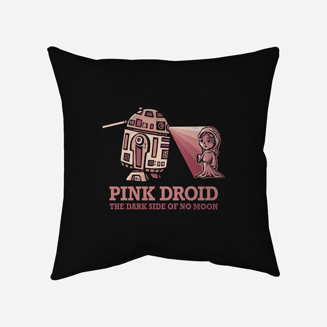 Pink Droid-none removable cover w insert throw pillow-kg07
