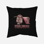 Pink Droid-none removable cover w insert throw pillow-kg07
