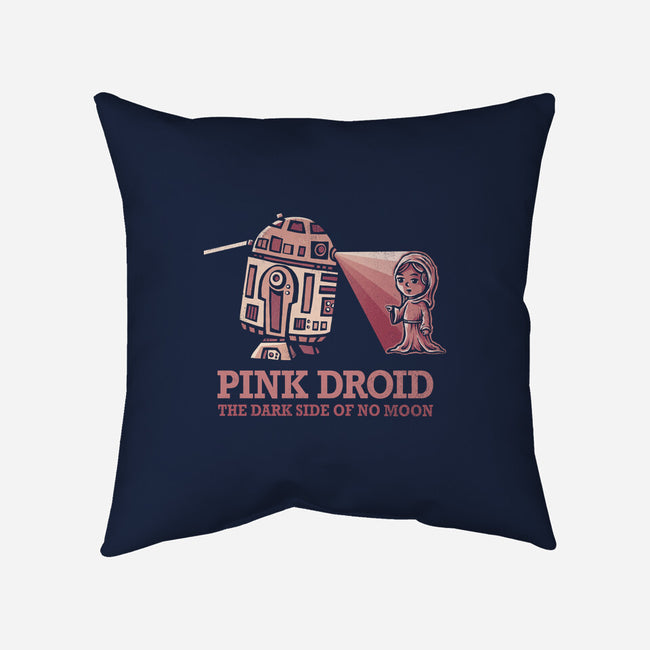 Pink Droid-none removable cover w insert throw pillow-kg07