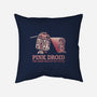 Pink Droid-none removable cover w insert throw pillow-kg07