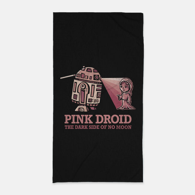 Pink Droid-none beach towel-kg07