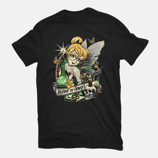 Believe In Fairies-womens basic tee-momma_gorilla