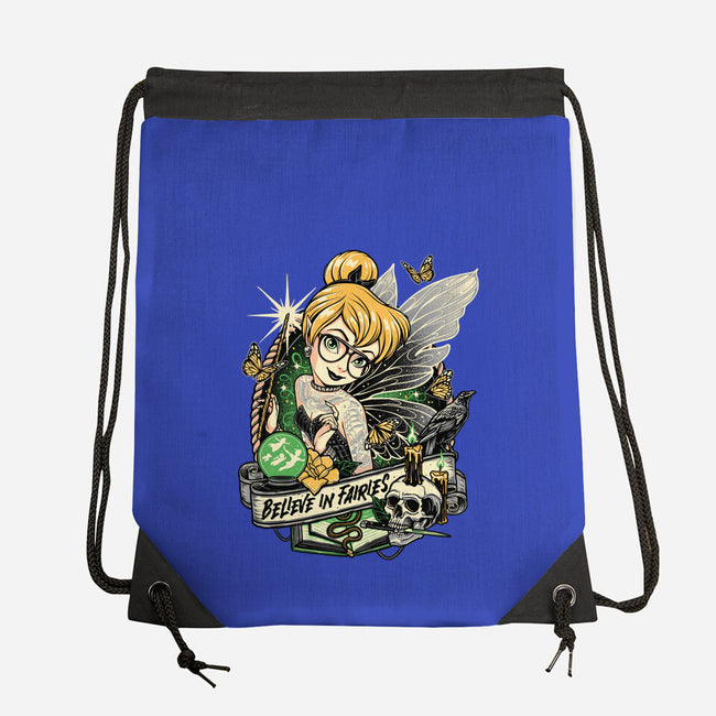 Believe In Fairies-none drawstring bag-momma_gorilla
