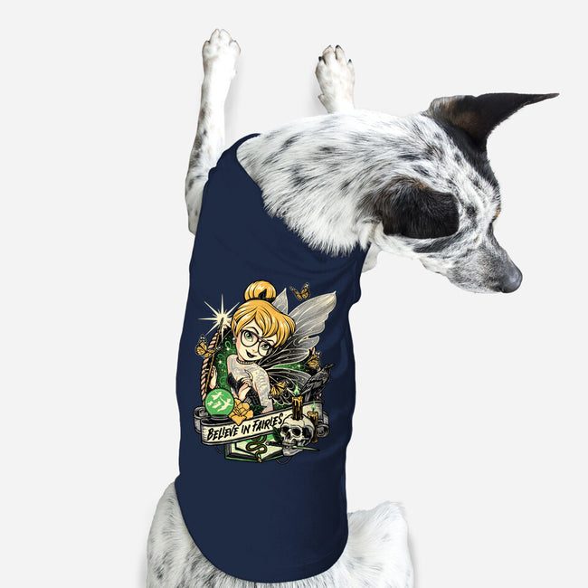 Believe In Fairies-dog basic pet tank-momma_gorilla