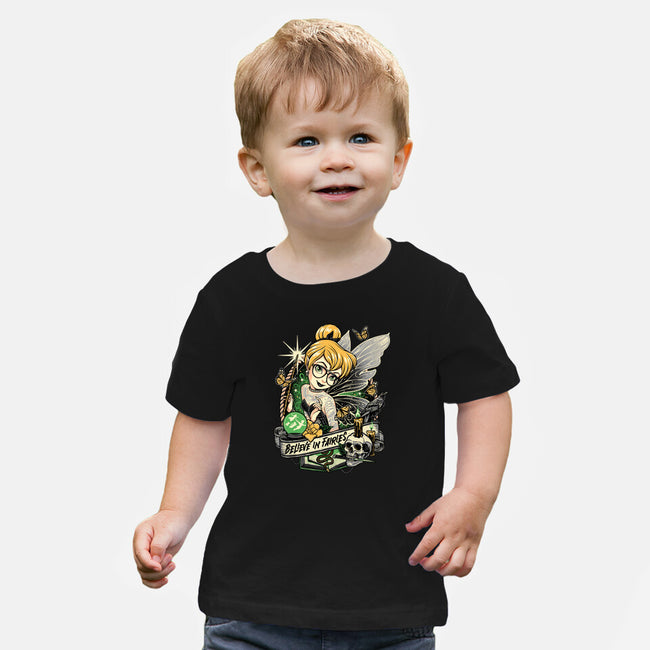 Believe In Fairies-baby basic tee-momma_gorilla