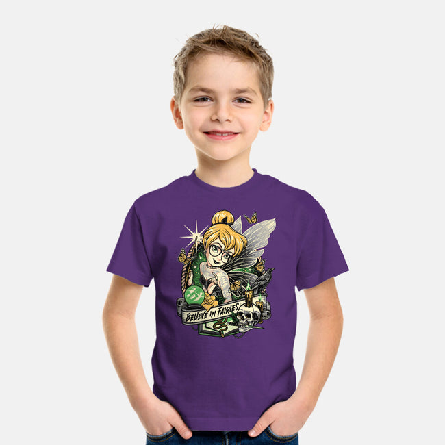 Believe In Fairies-youth basic tee-momma_gorilla