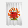 Spring Peanuts-none polyester shower curtain-OnlyColorsDesigns